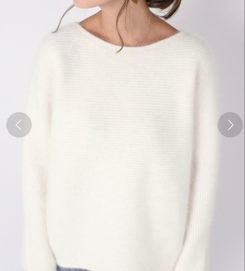 シップス HAMILTON アンゴラボートネックニット ハミルトン ふわふわ