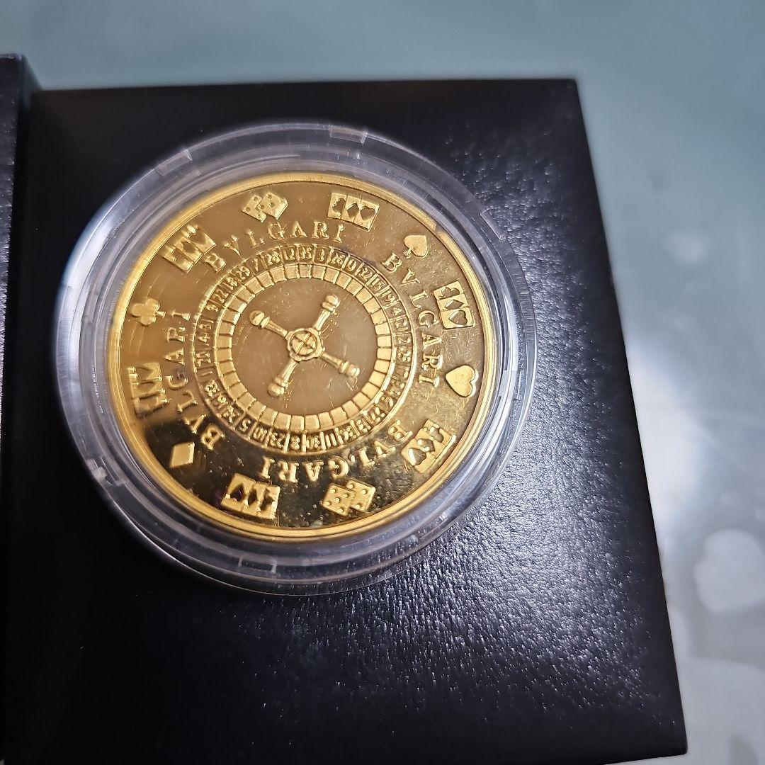 ラスベガスBVLGARI限定 サイコロデザイン金貨・銀貨2枚セット シルバー