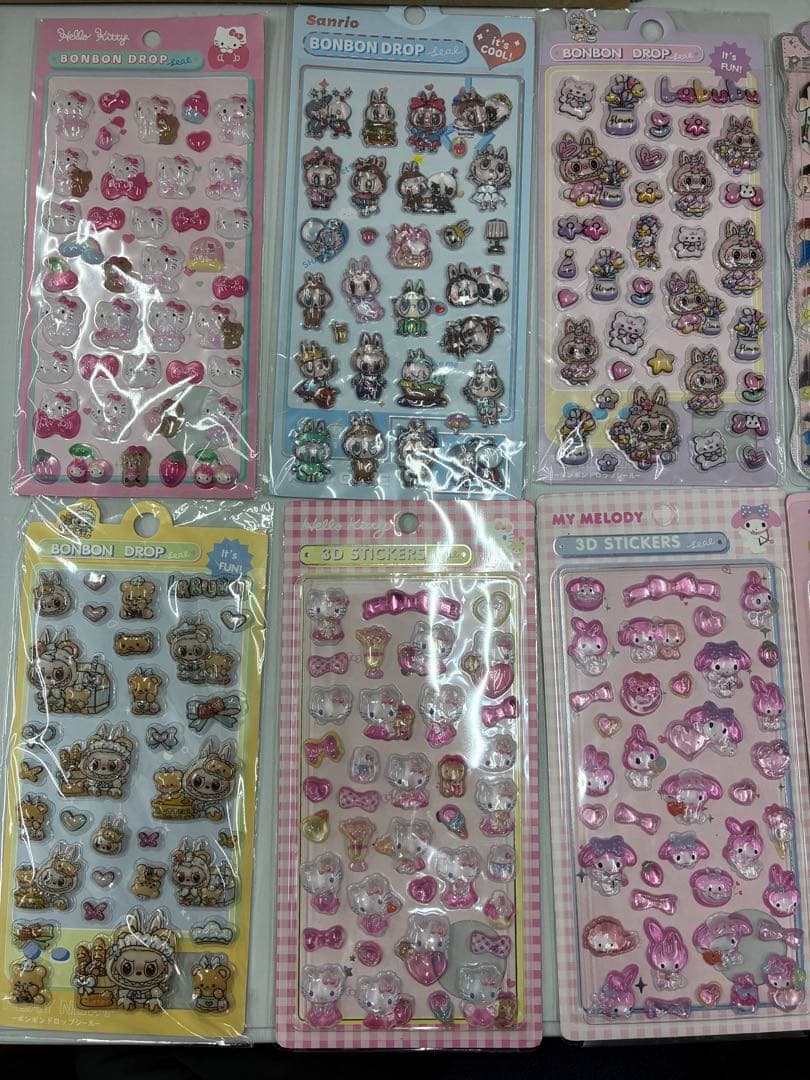 シール、ステッカー　まとめ売り　60シート+シール帳A8サイズ　リフィル付