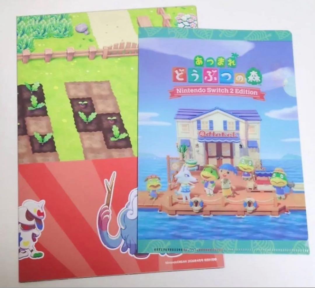 ニンドリ 付録◇ポケモン ポスター/あつまれ どうぶつの森 クリア