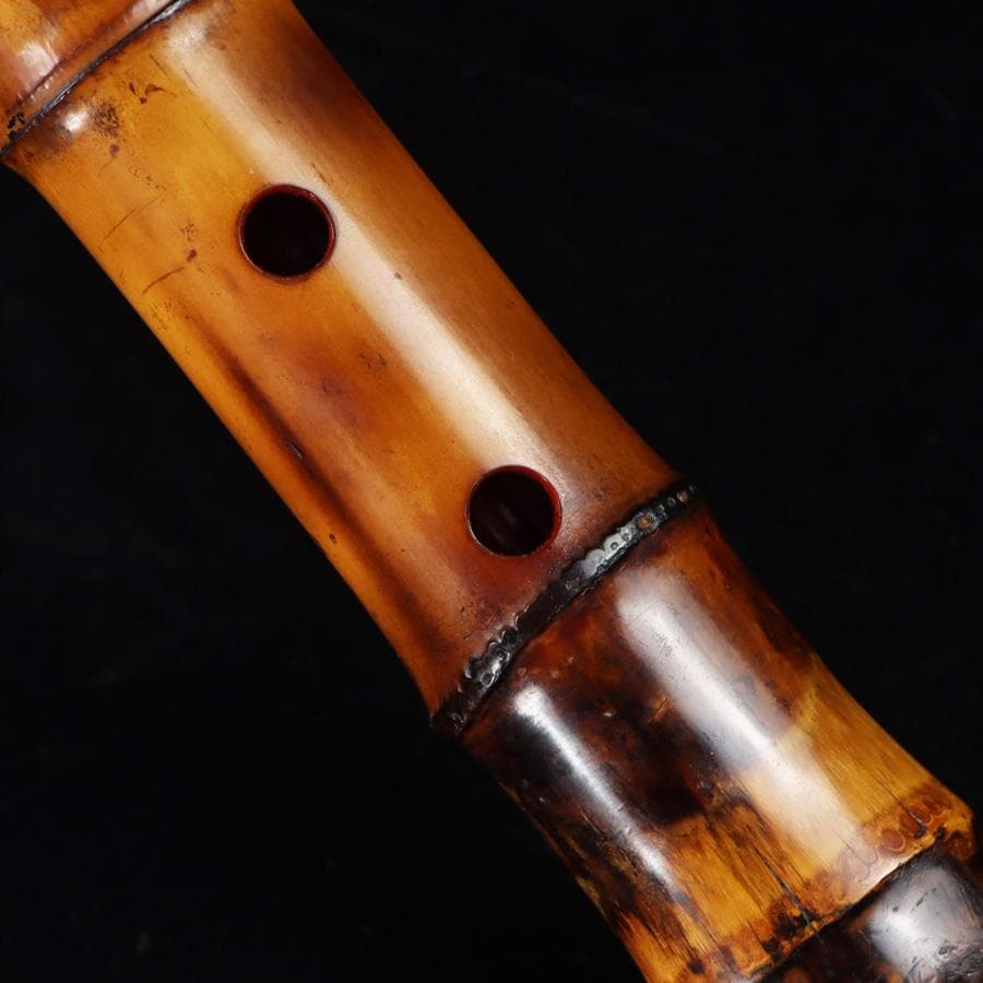 Y3273-3 琴古流 尺八 隆風銘 銀三線 全長48㎝ 竹製 EE - メルカリ