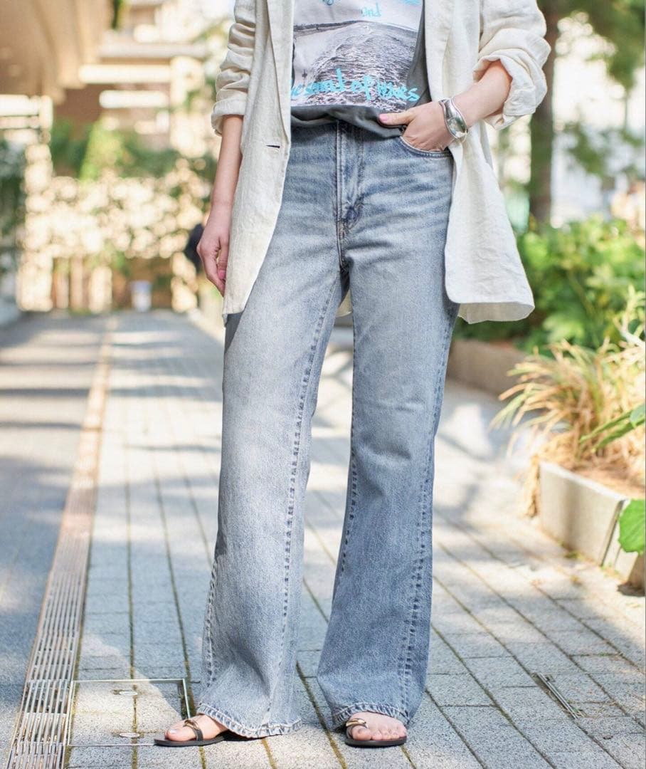 Spick&Span サムシング LISA VINTAGE FLARE デニムS
