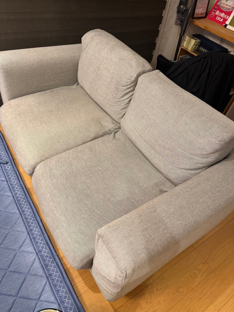 無印良品 ソファ フェザー ポケットコイル 2シーター