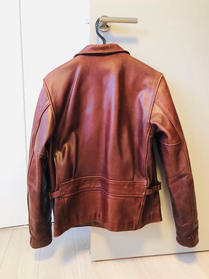 美味☆BLUE CROSS ヴィンテージ シングルライダース ブルークロス 本革