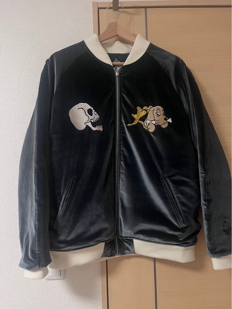 ガルフィー スカル刺繍 スカジャン 日本製