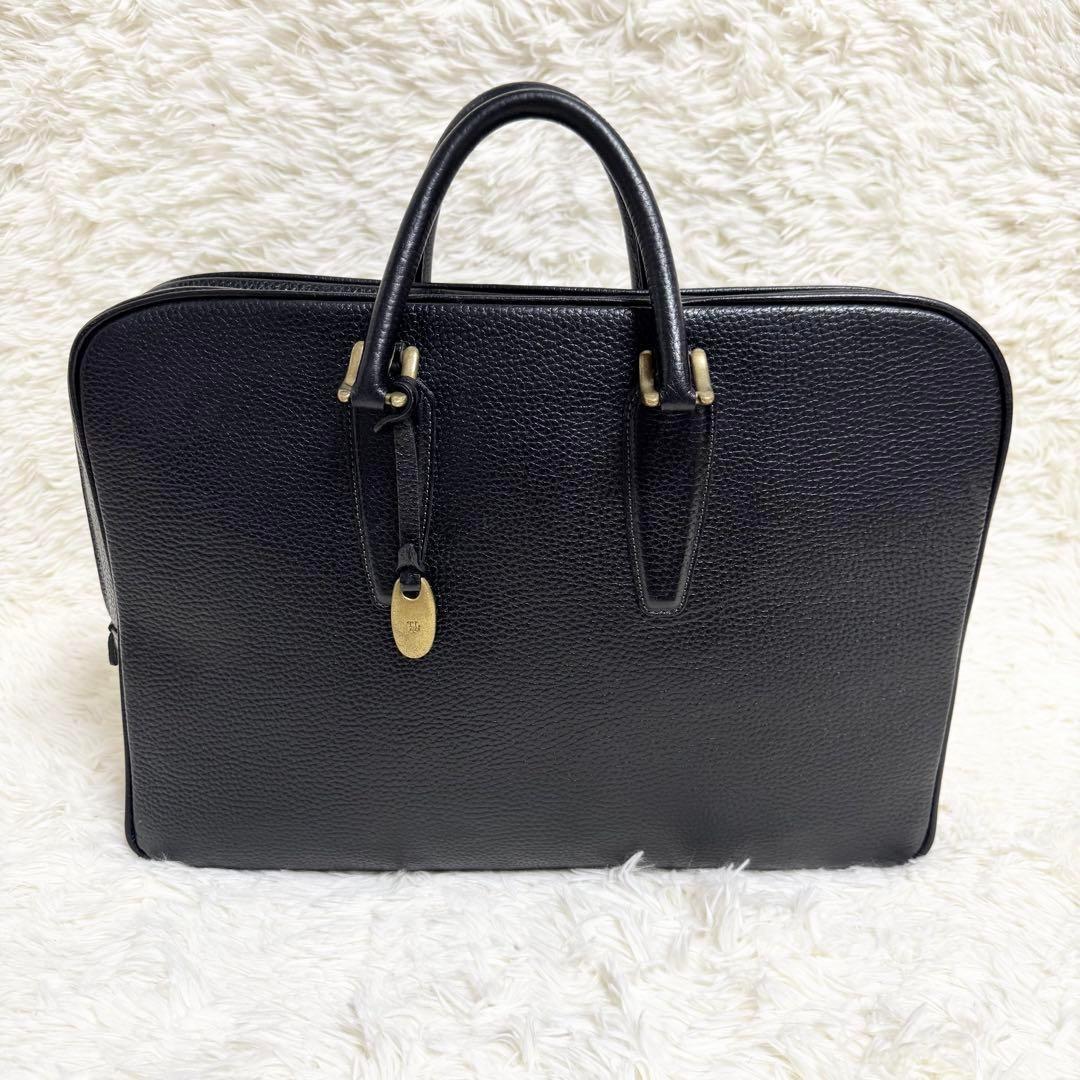 美品✨ トフアンドロードストーン トートバッグ ビジネス A4 レザー ブラック