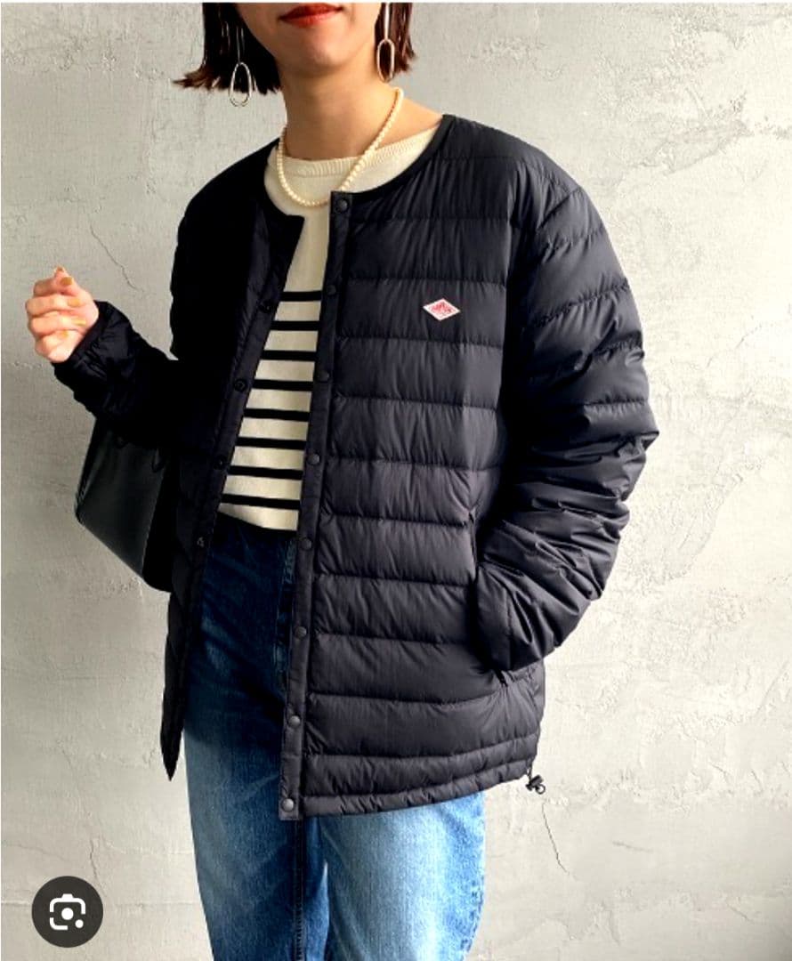 ビームス購入☆DANTON☆ダントン☆インナー☆ダウンジャケット☆黒☆34♪