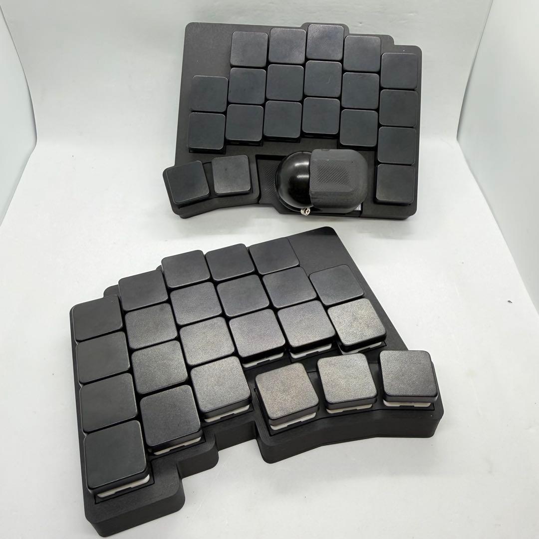 roBa-LP 狭ピッチ 無線接続 左右分割 トラックボール キーボード