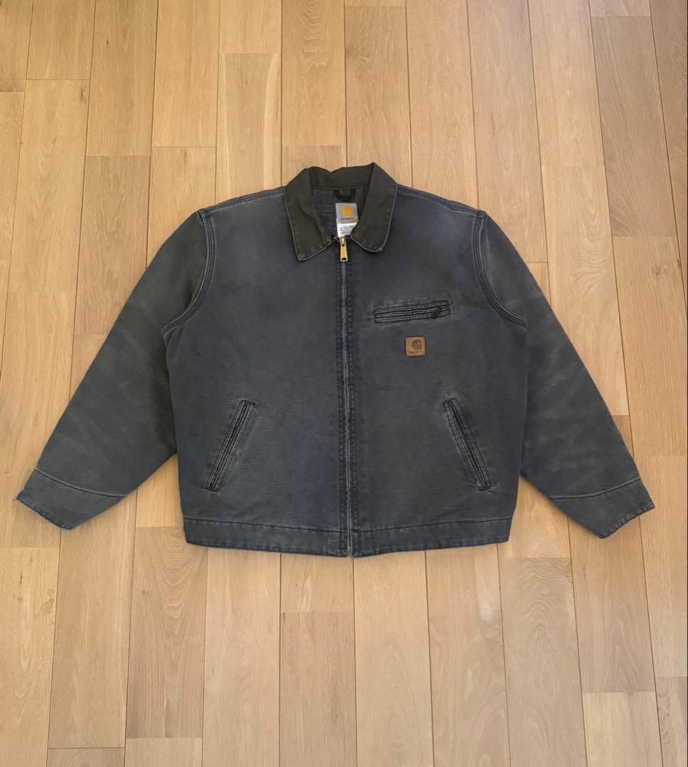Carharttデトロイトジャケット J97 PTL 黒襟 M