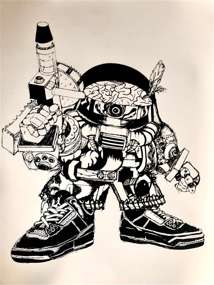 最終価格WRONGWROKSシルクプリント ザクⅡサインエディション有り