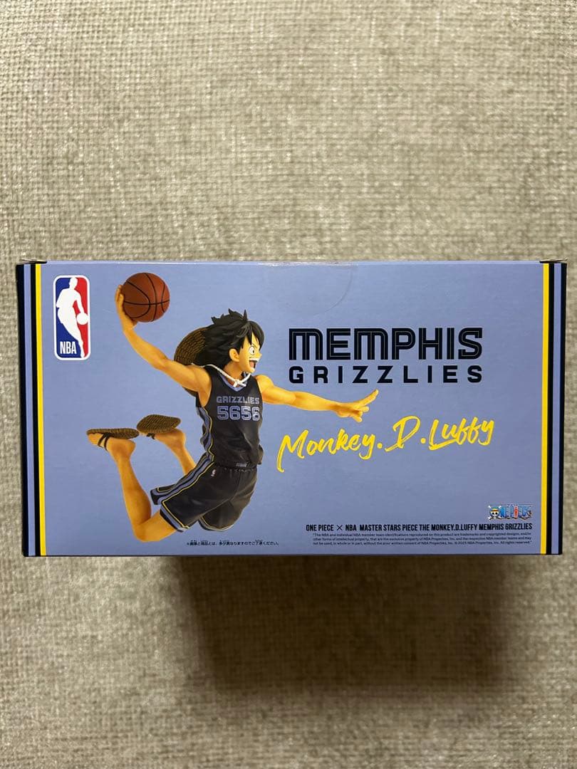 新品未使用未開封】ワンピース ルフィNBAフィギュア グリズリーズ
