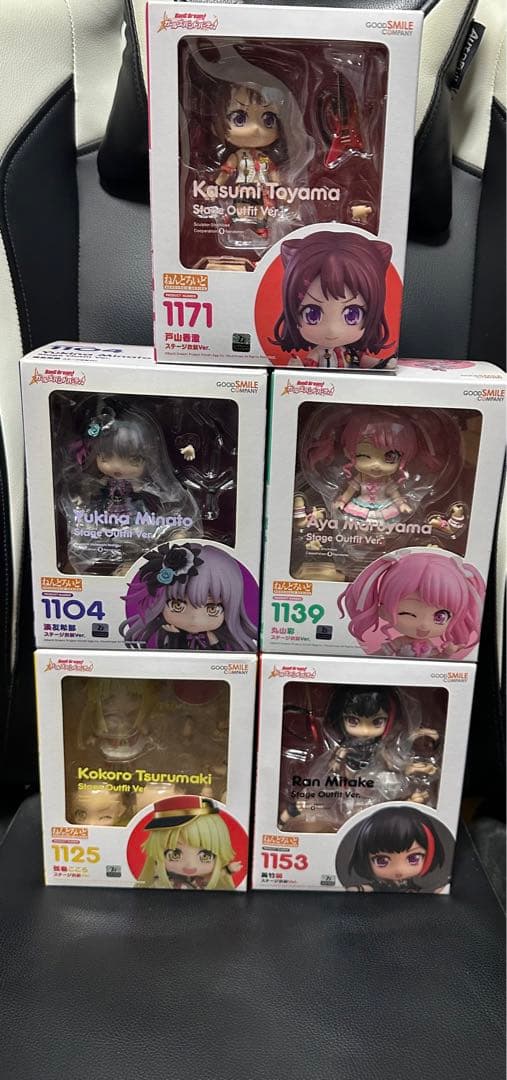 バンドリ　ねんどろいど5点セット　特典台座付き