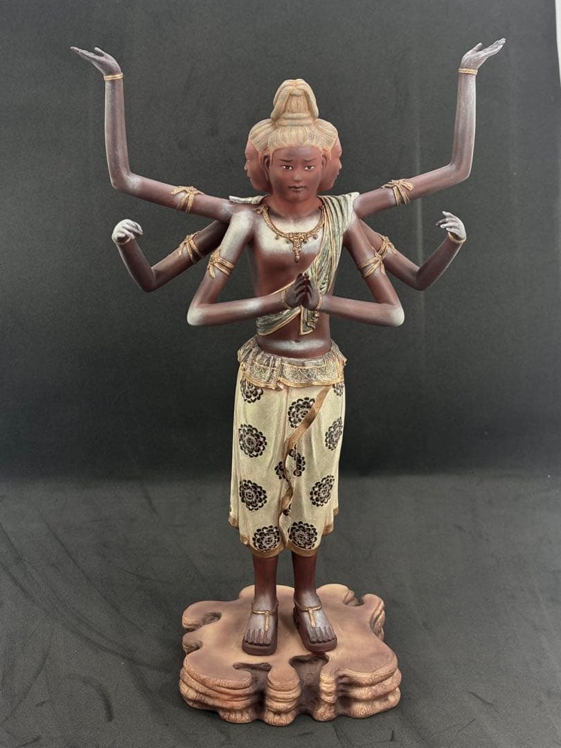 イスム スタンダード 30cm阿修羅 仏像 ポリストーン　美品 インテリア 雑貨 置物 Standard 阿修羅(あしゅら)/イSム/イスム/ポリ