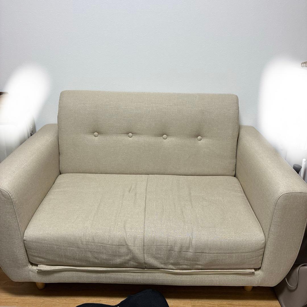 ソファ ソファベッド ベージュ