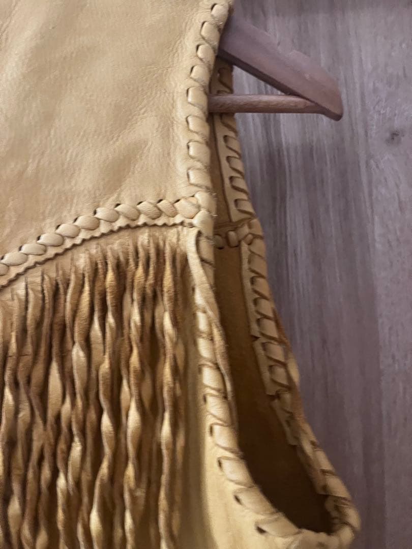 引取限定 熊本 ディアスキンレースステッチング rolling thunder表記M