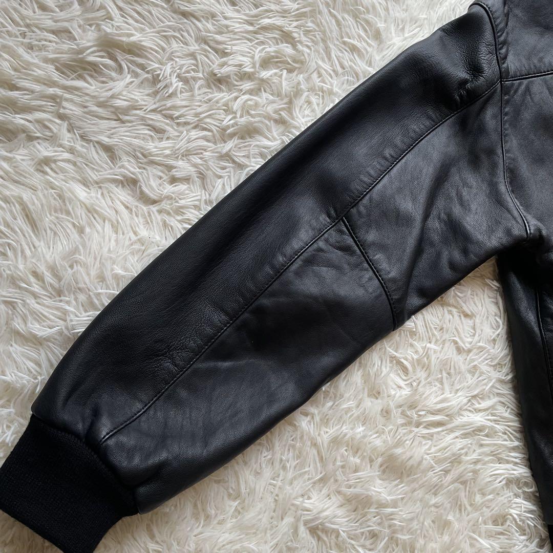 未使用✨ MR.OLIVE アンティーク ヘアーシープ レザー A-2 L 黒 - メルカリ