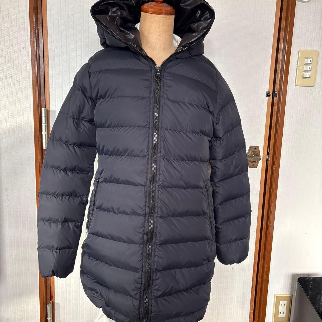 DUVETICA フード付きダウンジャケット 44 ネイビー