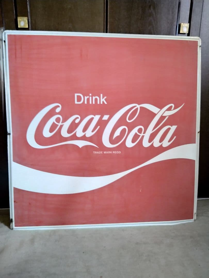 CocaCola　看板　ホーロー　ブリキ　当時物　コカコーラ