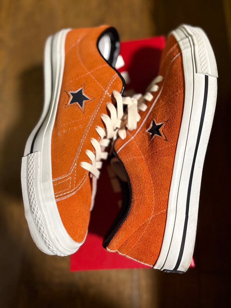 靴 CONVERSE TimeLine ONE STAR J VTG ORANGE