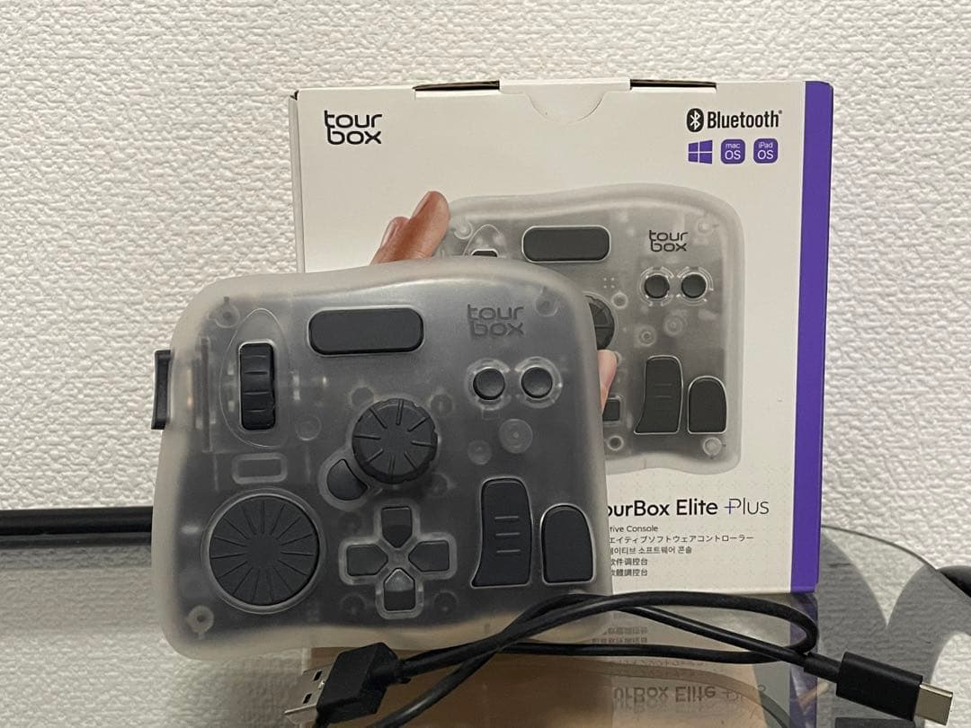 tourBox Elite+ Bluetooth クリア