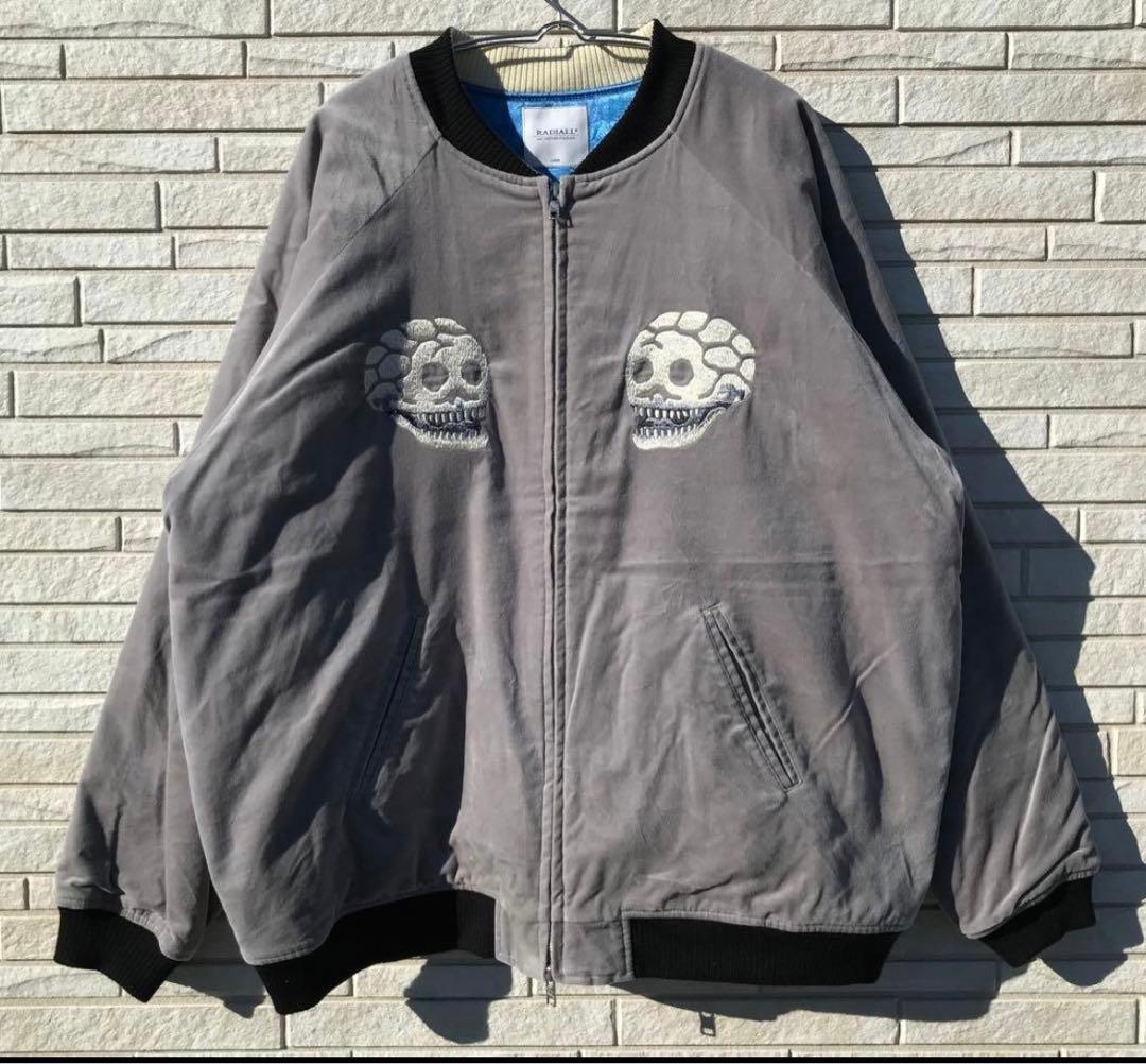 RADIALL スカル刺繍 スカジャン Lサイズ