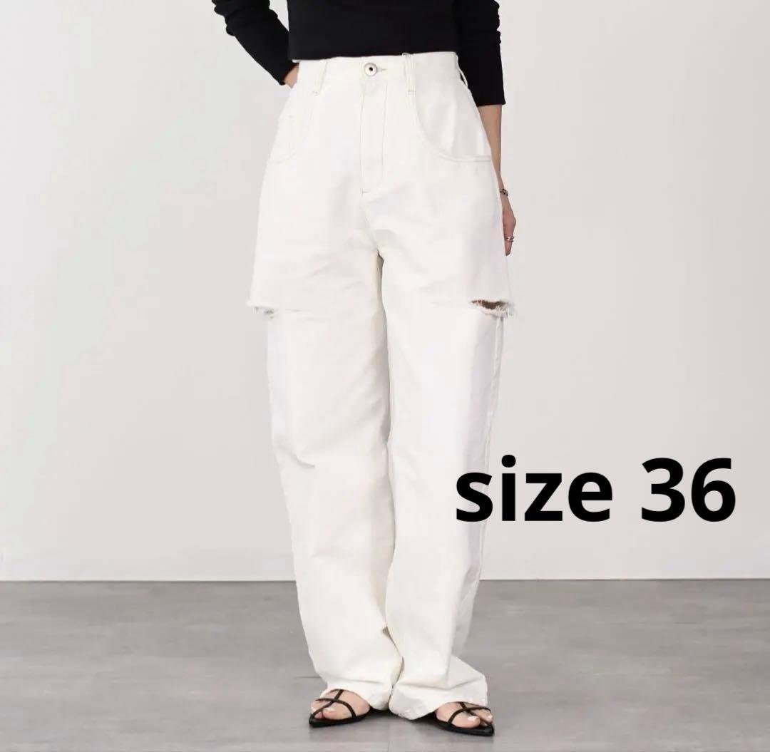 【美品】Maison Margielaデニムジーンズ スラッシュディテール