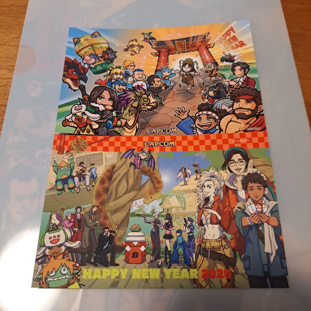 カプコン CAPCOM 非売品 謹賀新年 年賀状 ポストカード ノベルティ