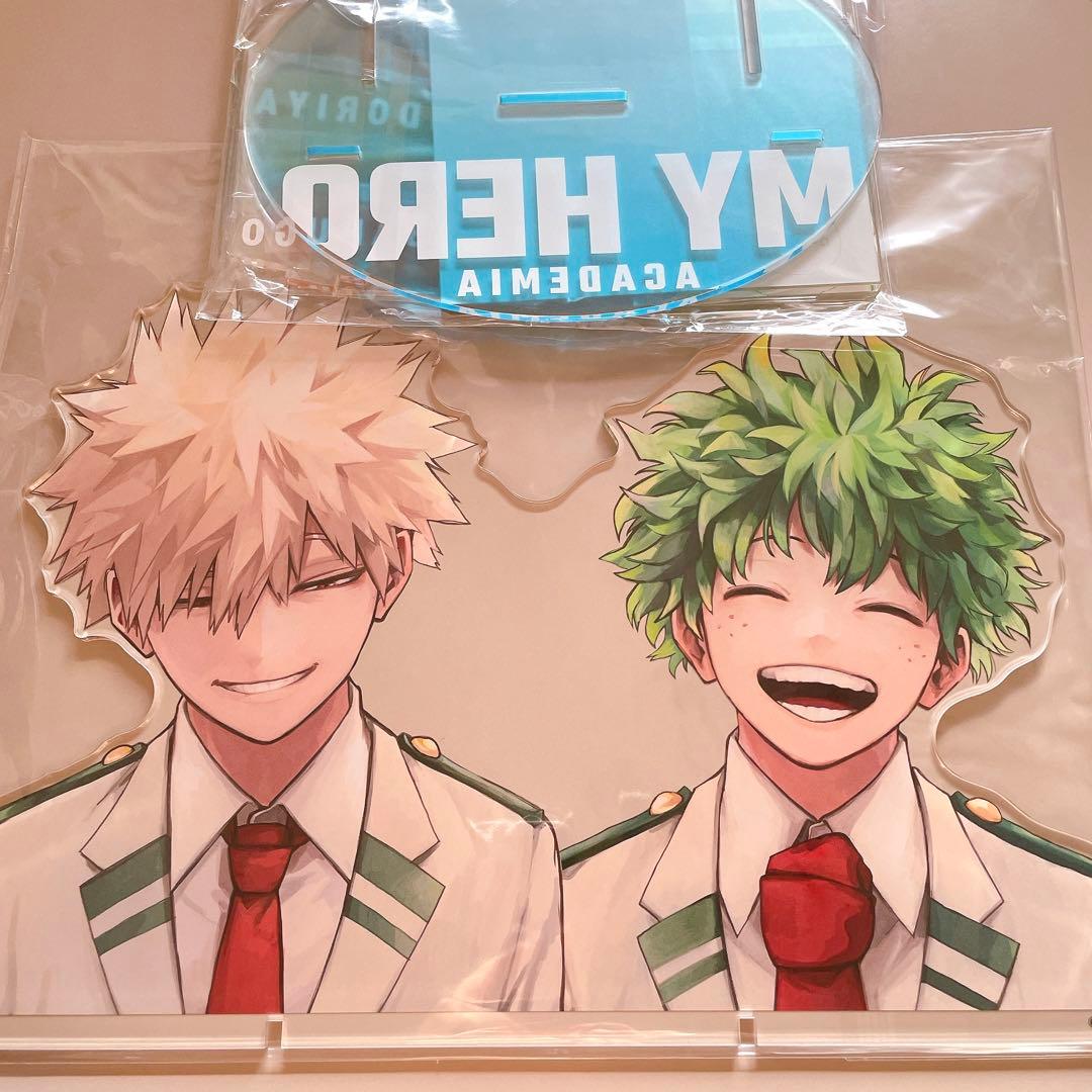 ヒロアカ アクリルgigaフィギュア 緑谷出久と爆豪勝己 デク かっちゃん