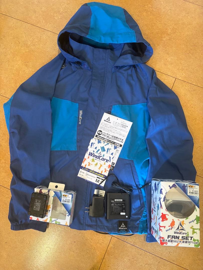 ワークマン シェルジャケット 空調 バッテリー　3点セット ＋ おまけ付き