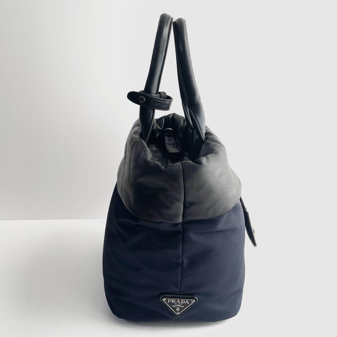 美品〜良品】PRADA プラダ 2way トートバッグ ナイロン×ナッパレザー