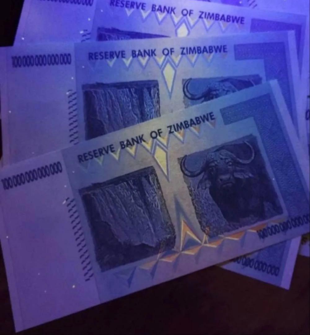保証書付き】ジンバブエ 100兆ドル 1枚 - メルカリ