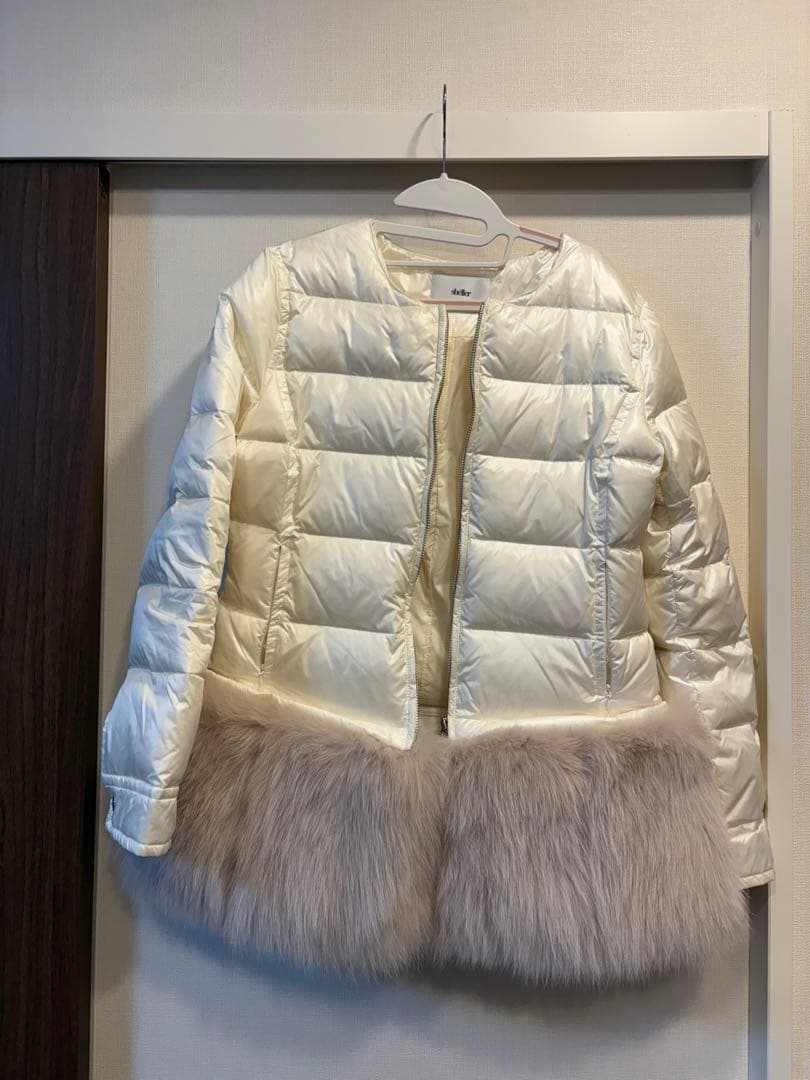 シェリエ sheller FOXファー ダウンジャケット