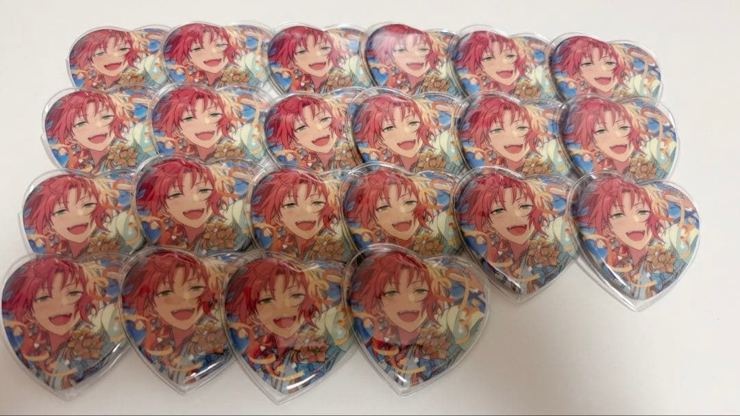 あんスタ ホワイトデー ハート缶バッジ 月永レオ 22個