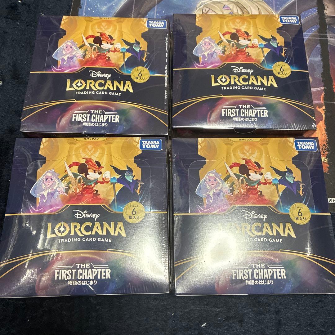 新品未開封ディズニー ロルカナ 第1弾 物語のはじまり 4box シュリンク付き