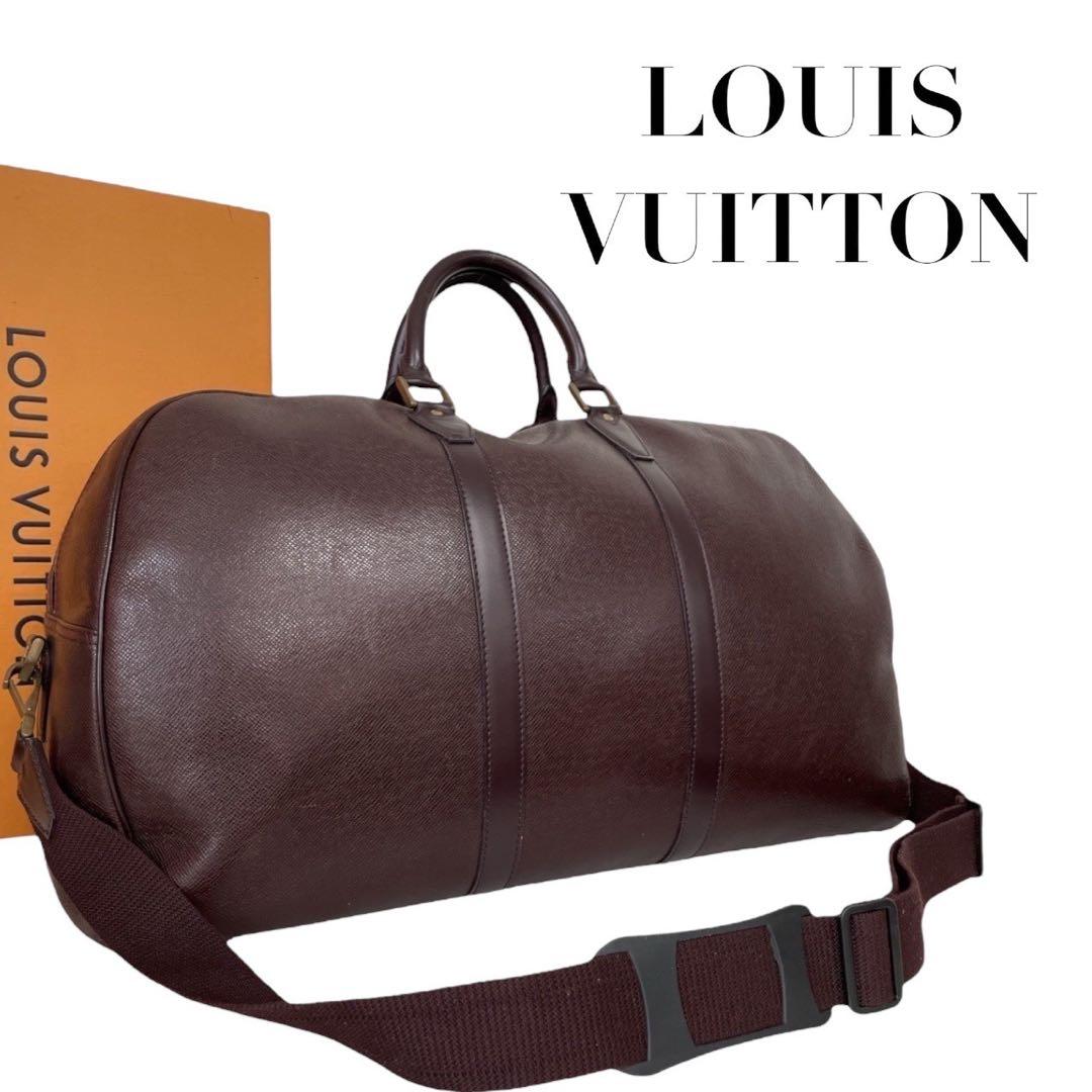 LOUIS VUITTON ケンダルGM ボストンバッグ タイガ/アカジュー 中古