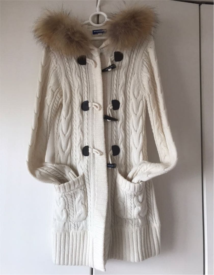 バーバリー ダッフルコート　値下げました 中古・古着通販】BURBERRY BLUE LABEL (バーバリーブルーレーベル