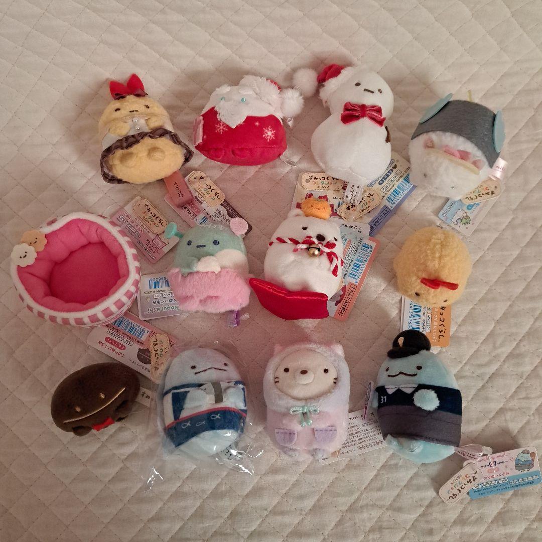すみっコぐらし　てのりぬいぐるみ　お正月　クリスマスなど 12点セット San-X（サンエックス） すみっコぐらし すみっコぐらしコレクション