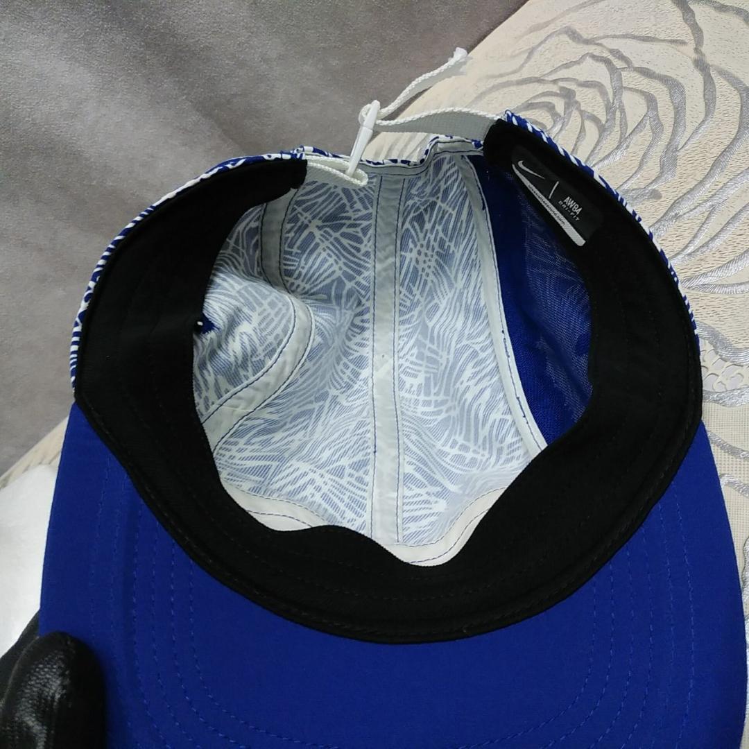 nike キャップ AW84 総柄 青系 ナイキ 帽子 DRI-FIT - メルカリ