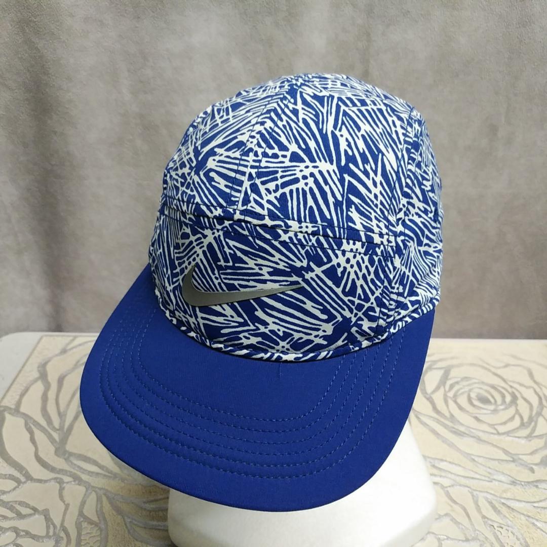 nike キャップ AW84 総柄 青系 ナイキ 帽子 DRI-FIT - メルカリ