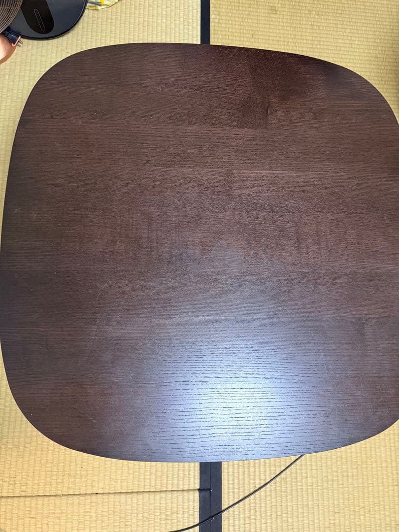 無印良品　人気　ダークブラウン 木製 こたつ 正方形　無印 こたつ正方形・本体／ダークブラウン・大 | 無印良品