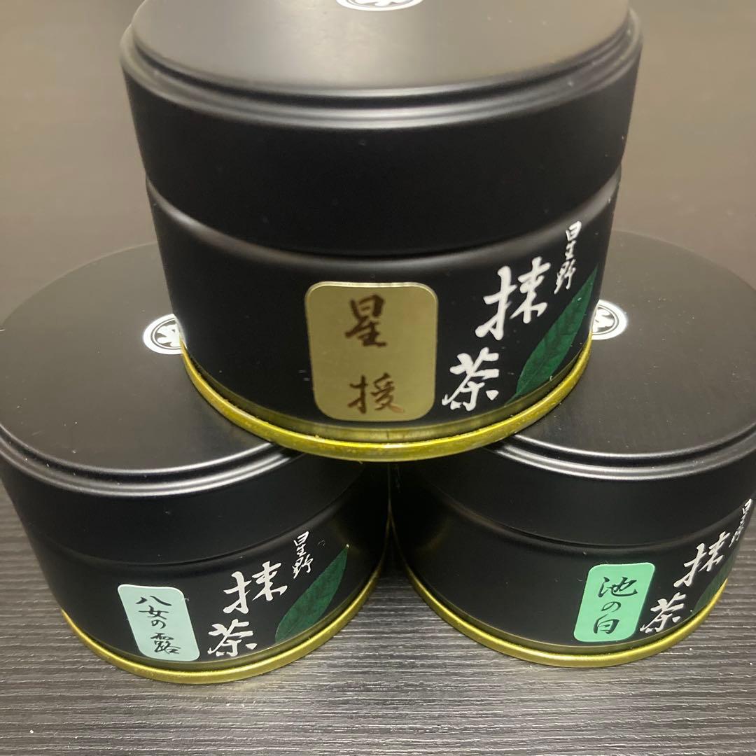 星野村製茶　抹茶3缶セット 各20g 星授　池の白　　八女の露　新品未使用 星野製茶園 オンラインショップ / 星野抹茶 『ほしの白授』20g缶入