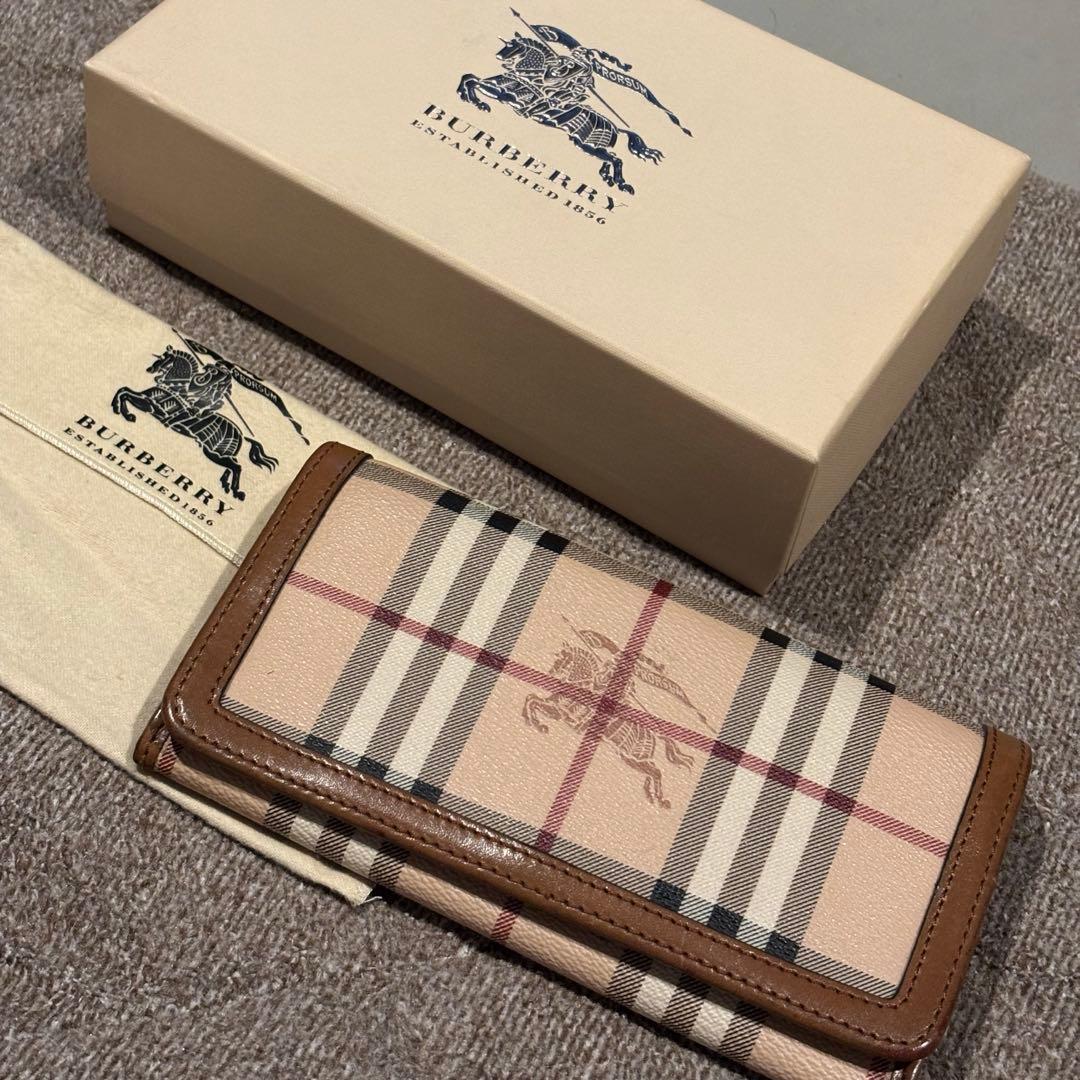 Burberry 長財布 ベージュ/ブラウン