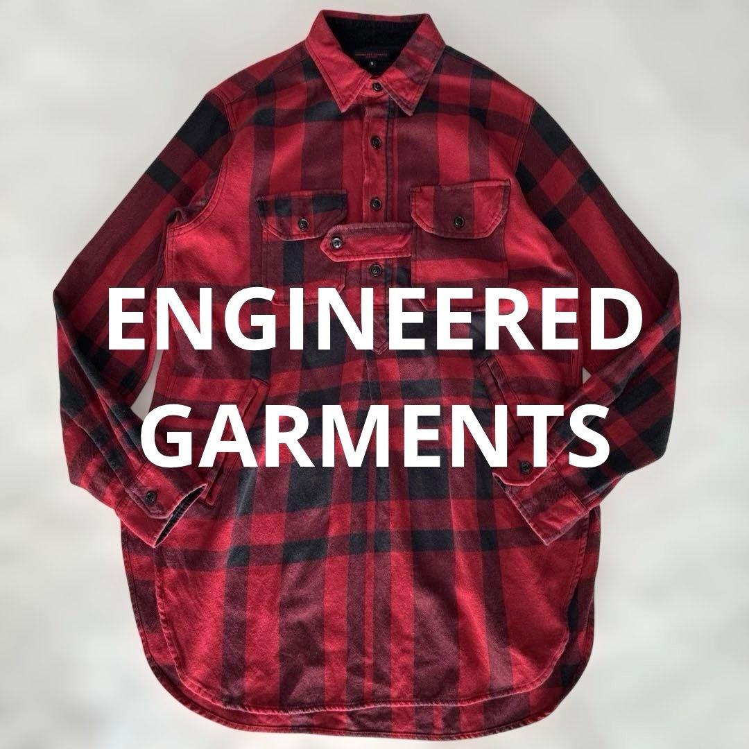 希少 エンジニアードガーメンツ バードシューターフランネルシャツ ロング USA