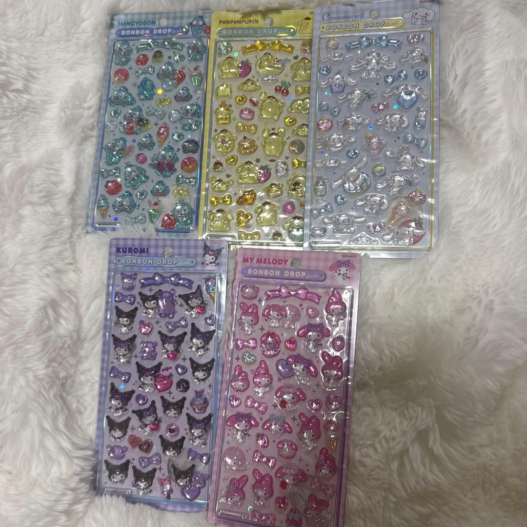 ボンボンドロップシール サンリオ 5種 正規品