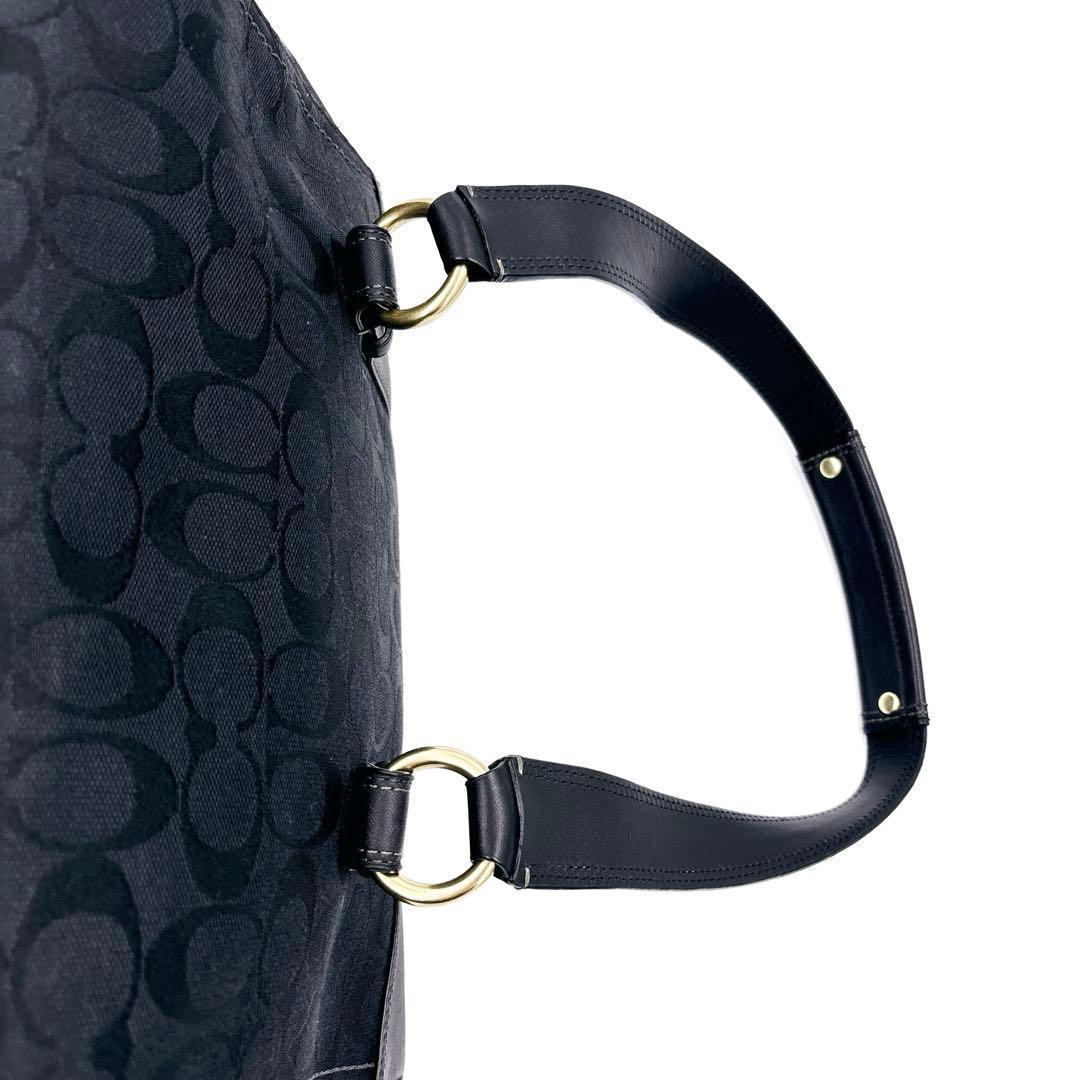 COACH シグネチャー レザーキャンバス ハンドバッグ 00s Y2K - メルカリ