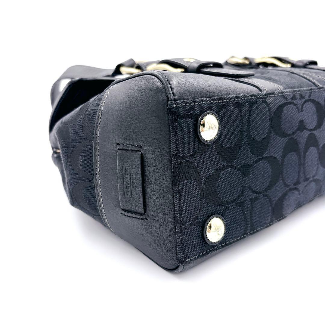 COACH シグネチャー レザーキャンバス ハンドバッグ 00s Y2K - メルカリ