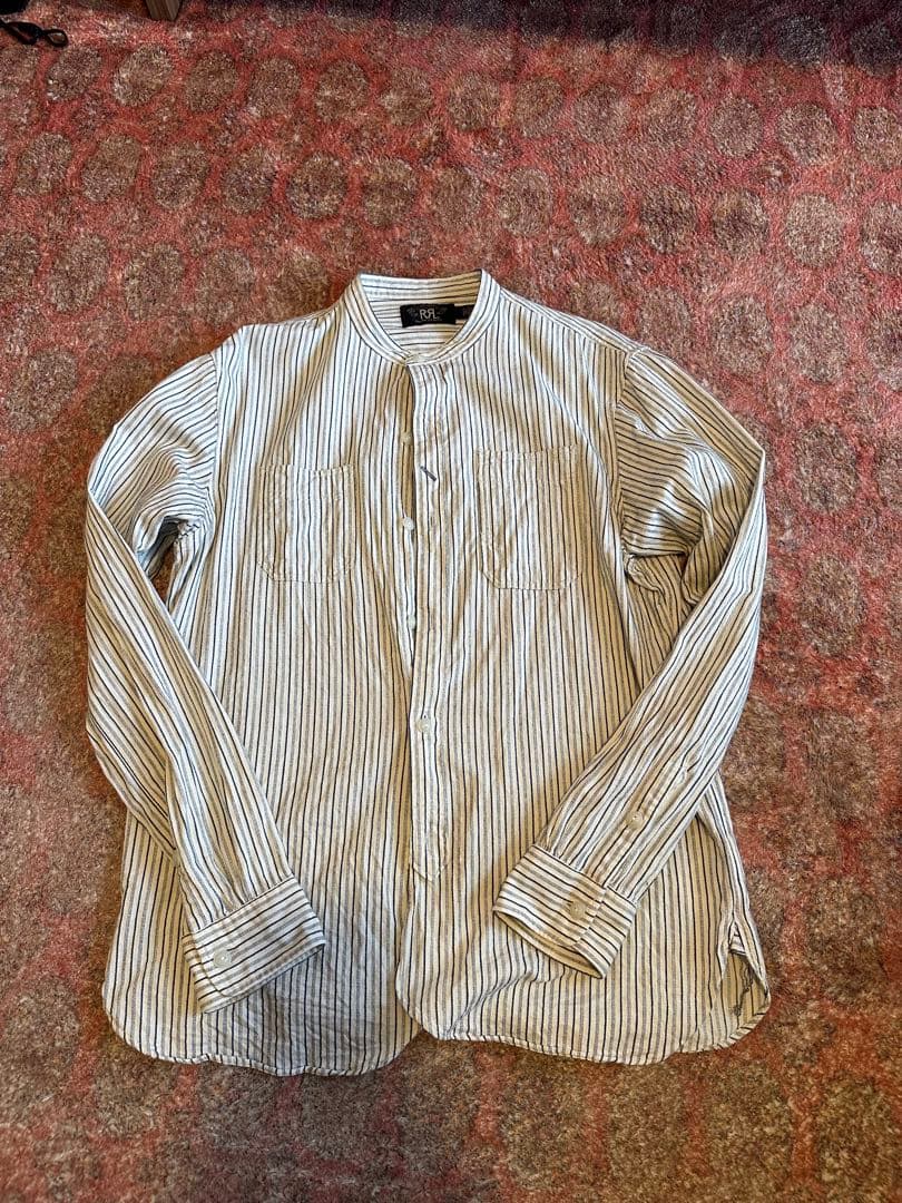 RRL Ralph Lauren ストライプ 長袖シャツ M