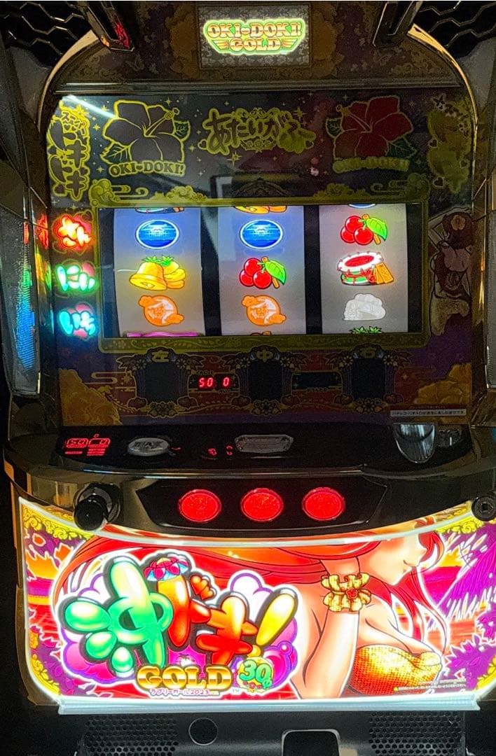 レア　沖ドキゴールド実機　ラブリーガール2023ver 30 不要機付 沖ドキ！GOLD 30 ラブリーガール2023パネル | Slot Shop NIT