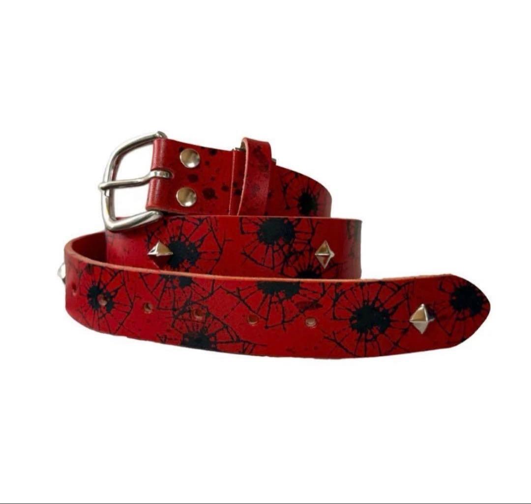 little willow スタッズベルト 赤 最安値