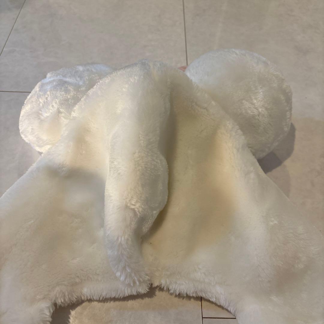 ディズニー ミニー マフラーファンキャップ ホワイト 白 - メルカリ